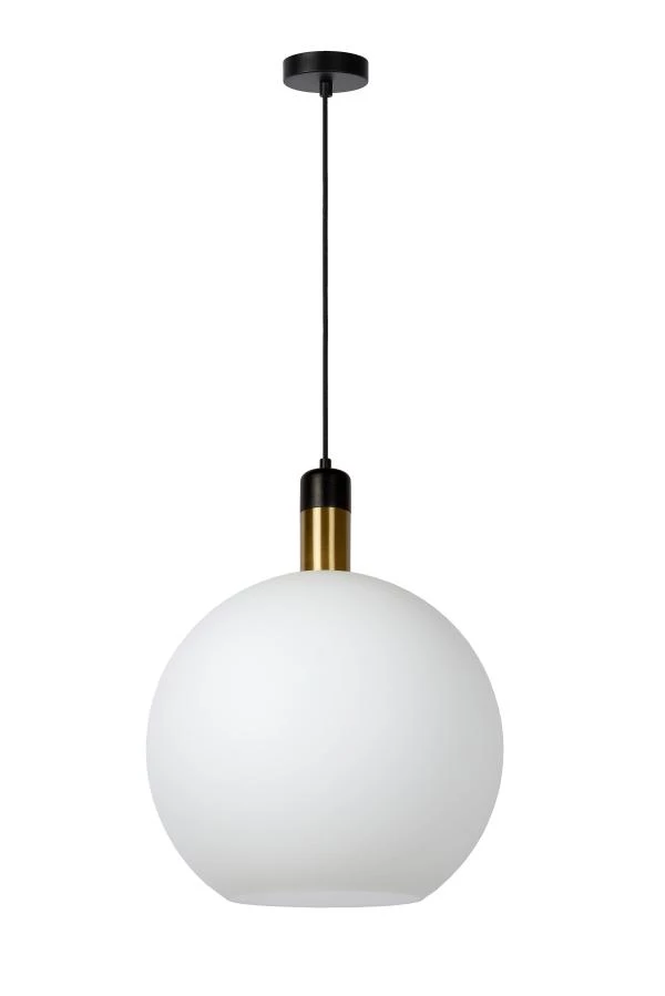 Lucide JULIUS - Pendant light - Ø 40 cm - 1xE27 - Opal - turned off